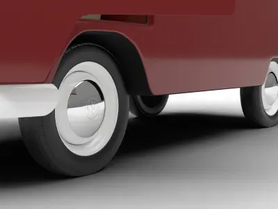 Volkswagen T1 Panel Van 1950 HQ 3d model 3D model