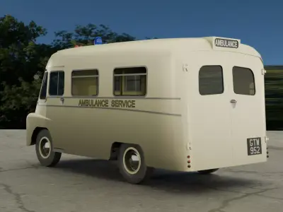 Austin LD Ambulance Low-poly 3D model