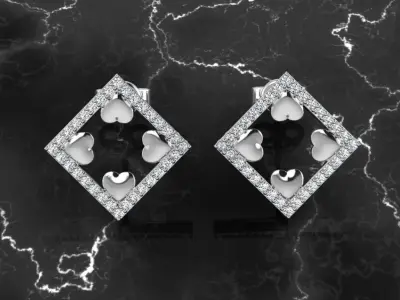 Jewelry Earring 3D print model