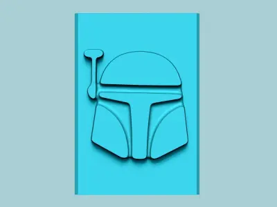 Stamp 101 Boba Fett - Fondant Decoration Maker Toy 3D print model