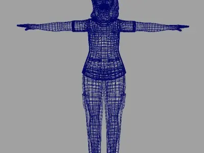 Doctor Or Nurse Girl 3D model