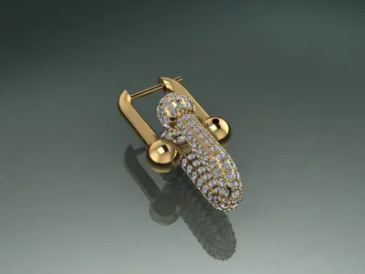 Earring TIFFANY 3D print model 3D print model 3D print model