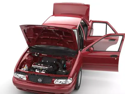 NISSAN TSURU 2004  Low-poly 3D model