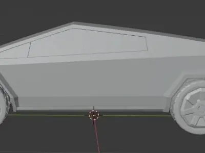 Tesla Cyber truck Free low-poly 3D model purchase