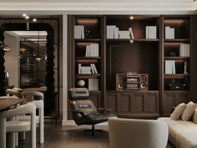 Luxury Office Interior Design Full 3D Scene 3D model