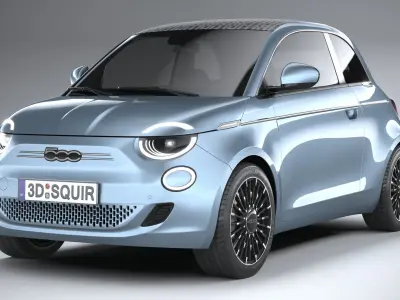 Fiat 500 la Prima 2021 3D model