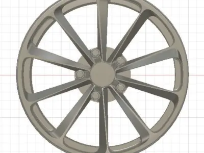 TSW Aileron Wheels with Tires and Brakes for 3D Print 3D print model