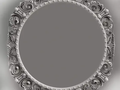 Frame for painting mirror for CNC milling 3D print model 3D print model