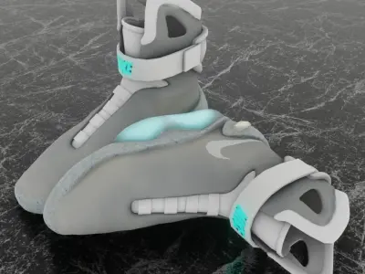NIKE AIR MAG 3D SHOES Low-poly 3D model