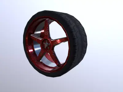 Tire Sport 2 Free low-poly 3D model