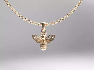 bee pendant Free 3D print model