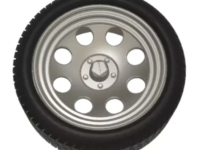AR Baja Wheels with Tires and Brakes for 3D Printing 3D print model