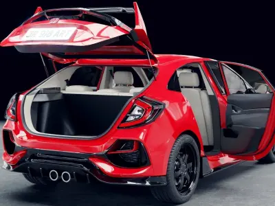 Honda Civic Hatchback 2018 3D model