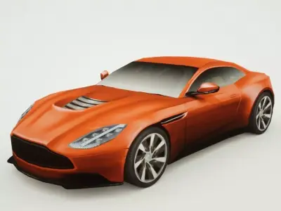 Generic Supercar v15 Low-poly 3D model