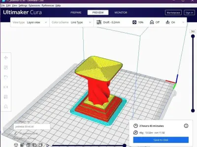Pedestal 03 3D print model