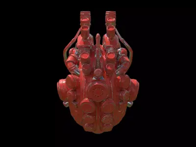 mechanical heart 3D model purchase