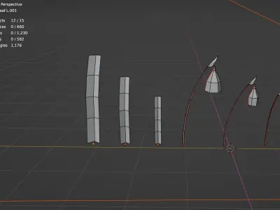 Snowdrop Spring Flower Galanthus Low-poly 3D model