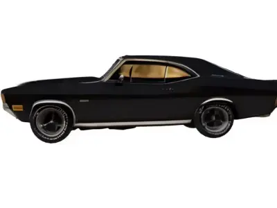 90s muscle car 3D model