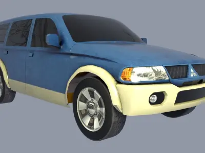 Mitsubishi Nativa Low-poly 3D model
