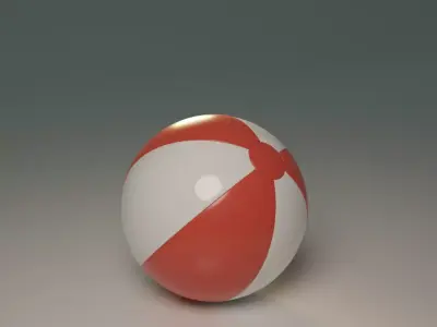 Beach ball Free 3D model