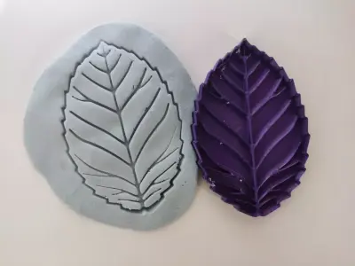 Cookie Cutter Biscuit Mold 02 - Rose Leaf 3D print model
