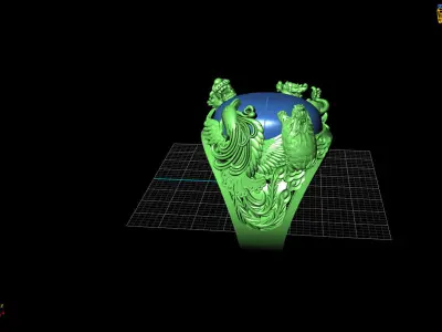 RINGS DRAGON 3D print model
