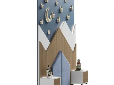 Kids wall panel 1 3D model