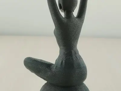 Meditative Yoga Woman 3D Model 3D print model