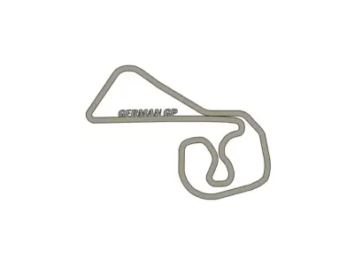 2025 German MotoGP Racing Track 3D print model