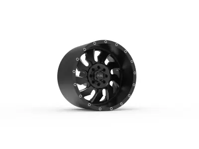 fuel off road REAR CLEAVER wheel 3d print model 3D print model