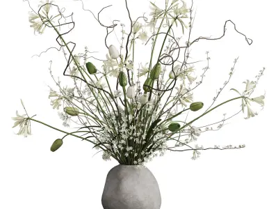 Flower In Vase 88 3D model