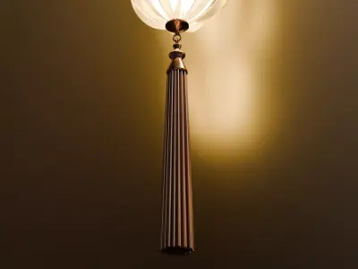 Elegant Wall Mirror and Sconce Set Luxury Decorative 3D Models  3D model