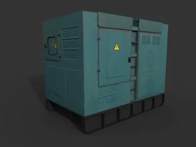Diesel Generator New Low-poly 3D model