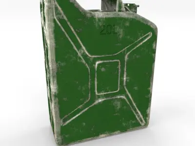 Jerry Can Worn PBR Low-poly 3D model