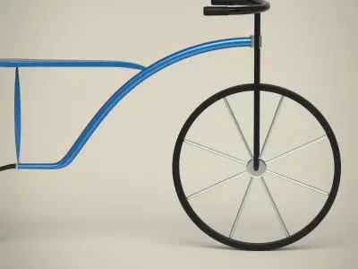 Bicycle with seat 3D model