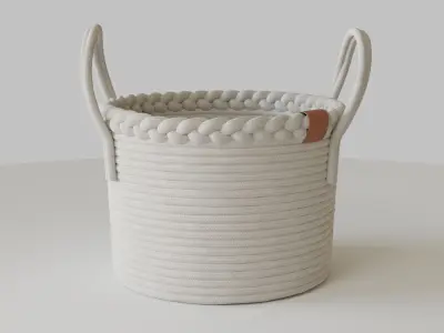 Rope Fabric Baskets 3D model