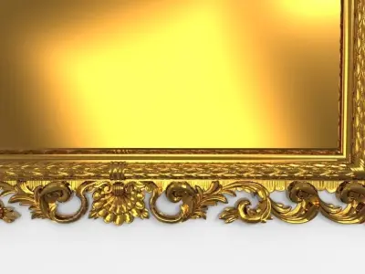 carved frame  3D model purchase