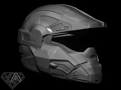 Halo x2 moto version helmet 3D print model 3D print model