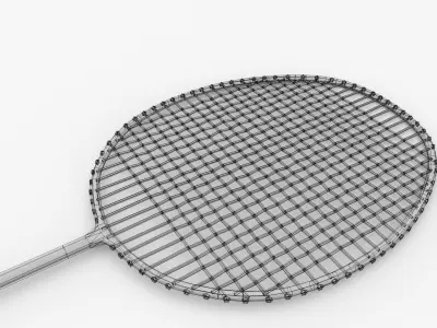 Badminton Racquet 3D model