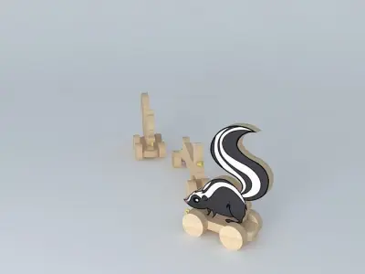 WOODEN TOYS  Free 3D model