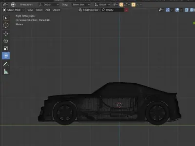 Car Model nissan sports bed 3D model