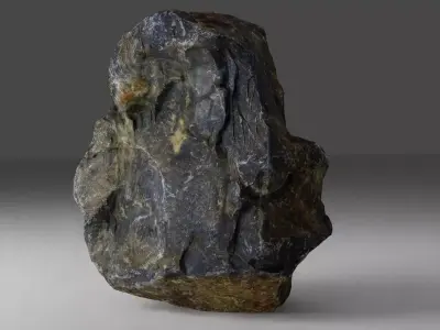 Basalt Rock - 8K Textures - 6 Mesh Resolutions  Low-poly 3D model