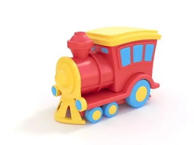 Toy Train 3D model 3D model