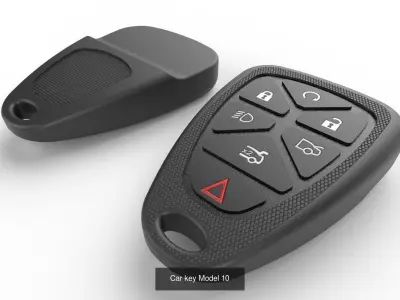 Car Key Collection 2 - 6 Models 3D Model Pack