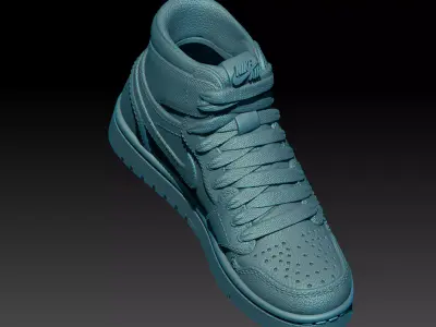 Nike Air Jordan sport shoes 3D print model