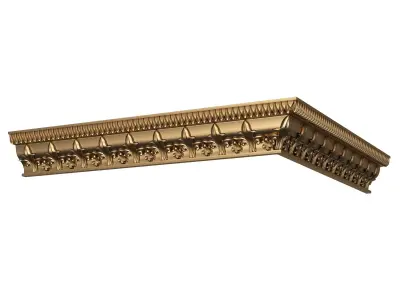Cornice Decoration Molding 049 270 Degree Low-poly 3D model