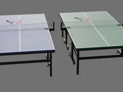 Ping Pong Table 2A Low-poly 3D model