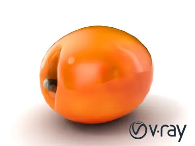 Warm Orange-Yellow Apricot Model Pack Low-poly 3D model