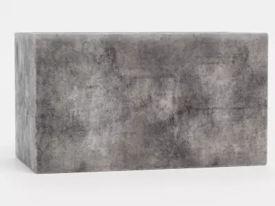 -Concrete Flower Pot V10- 3D model