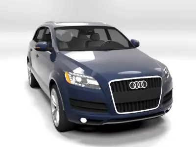 AUDI Q7 2010 LOWPOLY Low-poly 3D model